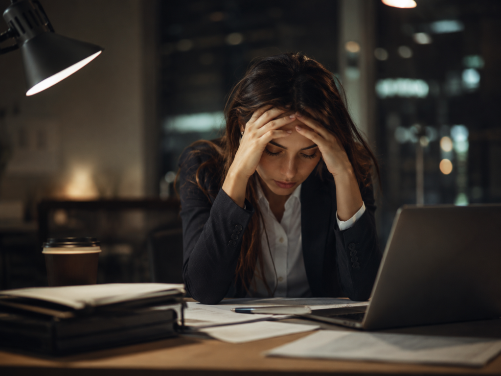 Conteúdo sobre burnout e sono